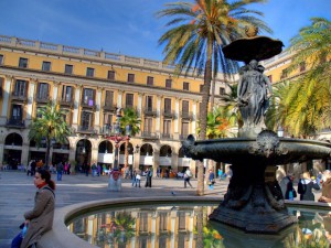 Plaça Reial in Barcelona