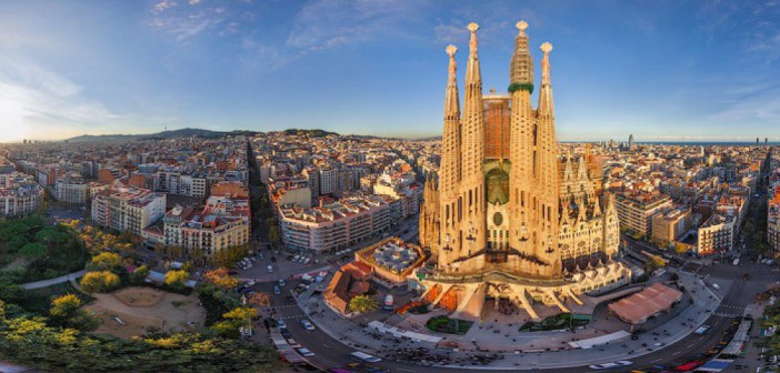 Barcelona Panoramic Sagrada Familia
