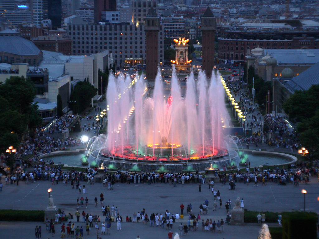 Image result for the magic fountain of montjuic