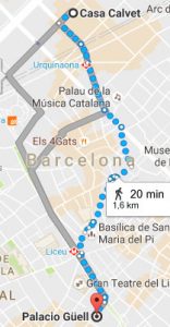 calvet to palacio guell