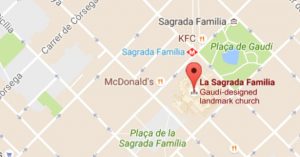 Sagrada Familia map