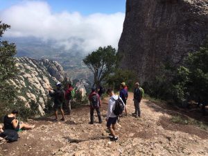 group on a peak