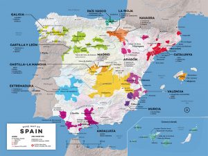 map of wine producing regions