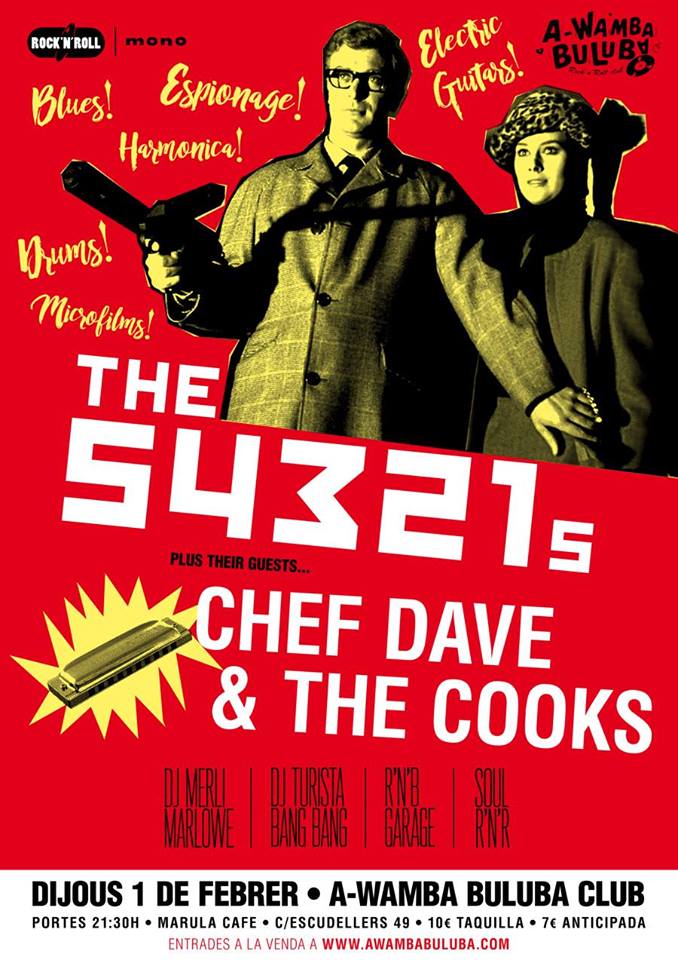 A Wamba presenta The 54321s + Chef Dave & The Cooks