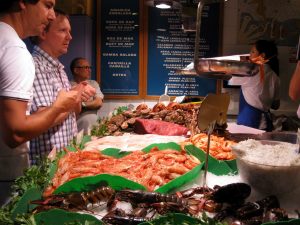 seafood in Barcelona