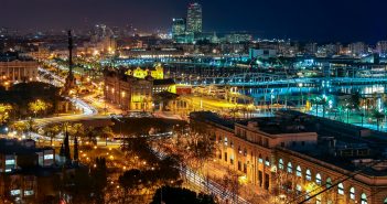 Barcelona at night