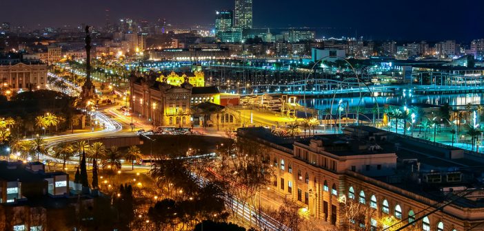 Barcelona at night